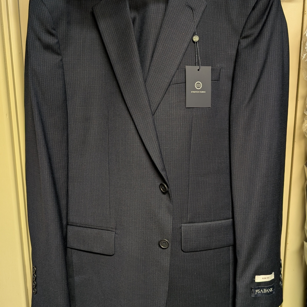 Jos. A. Bank Navy Pinstripe Suit